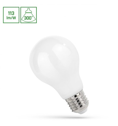 E27 8,5W LED pære - A60, 950lm, 112lm/W, varm hvid