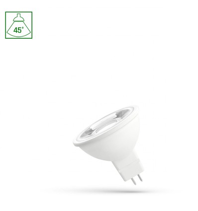 GU5.3 / MR16 4W LED pære, 12V - 3000K, 45 grader, 380lm