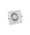 GU10 Maxi Uno indbygningsspot til AR111 - Hvid, 186x186 mm, IP20, uden lyskilde