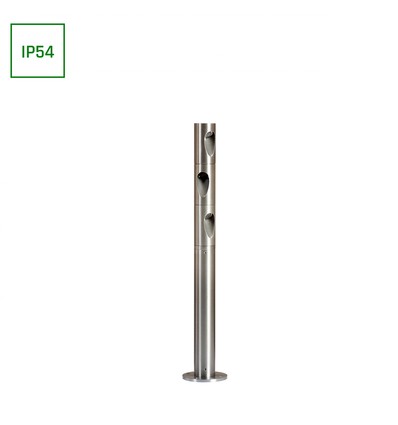 3W Ø4,2cm udendørs havelampe - IP54, rund, varm hvid, højde 40cm, inkl. lyskilde