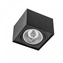 Spectrum LED Chloe AR111 GU10 - IP20, firkantet, sort, uden lyskilde