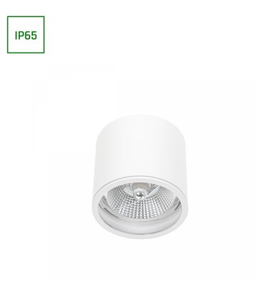 Chloe AR111 GU10 påbygningsspot - IP65, hvid/sort, uden lyskilde, loftmonteret, inde / ude