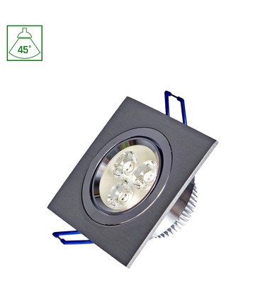 Fiale LED 3x1W 45° 230V - Firkantet, Varm hvid