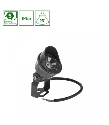 FLORI Spot 5W - 25°, 24V, Varm Hvid, IP65