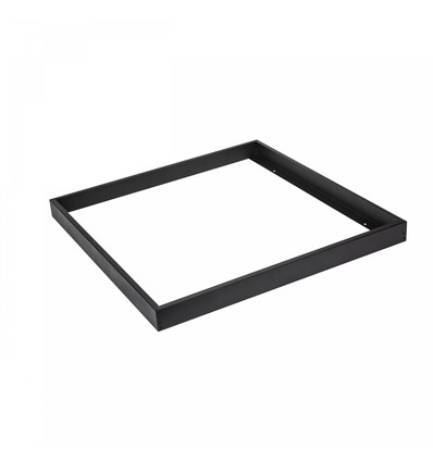 60x60 påbygningsramme til LED panel, sort - 600x600x50 mm, aluminium