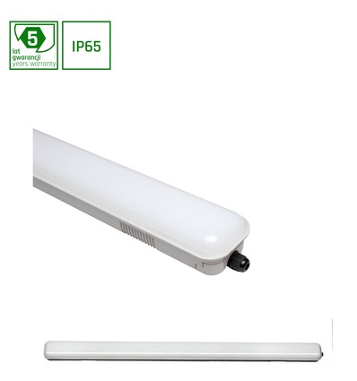 120cm 36W Limea LED armatur - 2900lm, IP65, 6000K, mælkehvidt cover