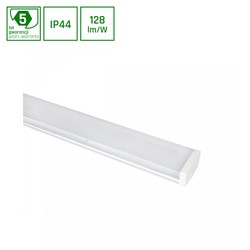 Producenter Limea 1200mm 40W - Prismatica, Neutral hvid, 230V, 100°, IP44, IK10, 1200x110x60mm