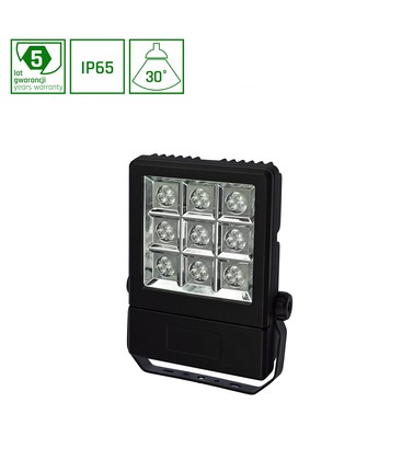 LYSSE 12LED Cree 25W 230V - 30° IP65, Neutral hvid, facadebelysning