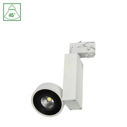 Elmateriel MADARA COB LED 230V 10W - IP20, 45°, Varm Hvid, Skinne, Lys.