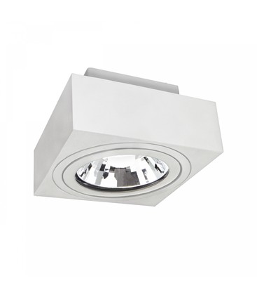 MIRORA AR111 Overflade GU10 - uden lyskilde, 250V, IP20, 145x145x85mm, hvid, firkantet, justerbar, spot