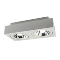 Mirora AR111 Overflade GU10 - 250V, IP20, 293x145x85mm, Hvid, Rektangulær, Justerbar, Spot, Uden Lyskilde.