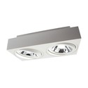 Mirora AR111 Overflade GU10 - 250V, IP20, 293x145x85mm, Hvid, Rektangulær, Justerbar, Spot, Uden Lyskilde.