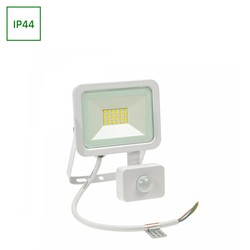 Elmateriel Noctis Lux 2 230V 20W - IP44, varm hvid, hvid, med sensor