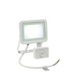 20W projektør med sensor - IP44, Varm hvid, hvid, med sensor