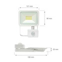 Noctis Lux 2 230V 20W - IP44, varm hvid, hvid, med sensor