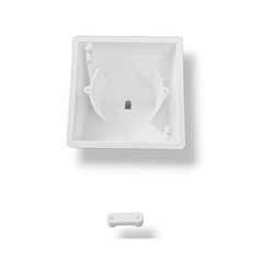 Smart Home Enheder Shelly Wall Display bordstander - 45 grader, Hvid