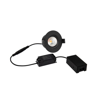 HiluX D3 Tilt360 LED indbygningsspot RA97 - 2700K, Sort