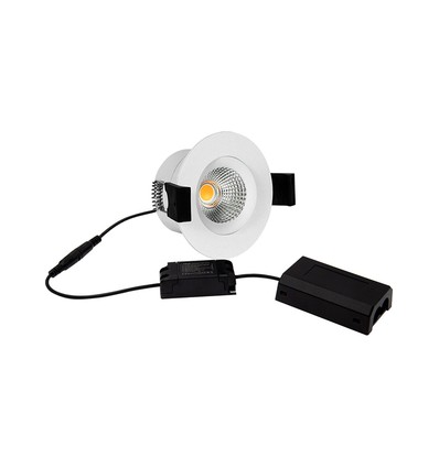 D8 Tilt360 Full Spectrum LED indbygningsspot RA97 - 2700K, Hvid
