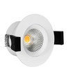 D8 Tilt360 Full Spectrum LED indbygningsspot RA97 - 3000K, hvid