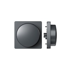 Smart Home Enheder Front til ZigBee dreje lysdæmper - Koksgrå