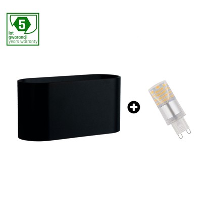 Sæt: Squalla G9 lampe + 4W LED pære - 6000K (Kold hvid)