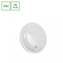 Producenter Spectrum 20W Teknik lampe - IP54, IK07, 230V, Rund, 4000K, PIR sensor.