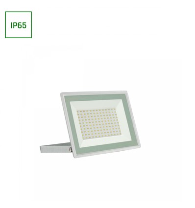 100W LED projektør, hvid - 9400lm, IP65, 6000K, udendørs