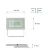 20W LED projektør - Hvid, arbejdslampe, IP65 udendørs