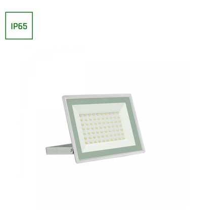 50W projektør - IP65, Hvid, arbejdslampe, Varm hvid, 18x14x2.7cm