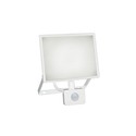 NOCTIS LUX lyskaster 50W - Neutral hvid, 230V, IP44, 180x215x53mm, hvid, med PIR sensor