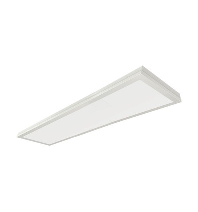 120x30 LED panel, 40W - Højde:29mm, 110lm/W, indbygget i hvid ramme