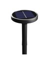 1W Solara Plato solcelle havelampe, CCT - IP65, sort, inkl. spyd, 3000K/4000K/6000K, 3.2V