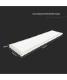 120x30 LED panel, 40W - Højde:29mm, 110lm/W, indbygget i hvid ramme