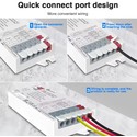 Gledopto Pro 2i1 Zigbee strip controller - Hue kompatibel, 12V/24V, 12V (144W) 24V (288W), Enkeltfarvet + CCT