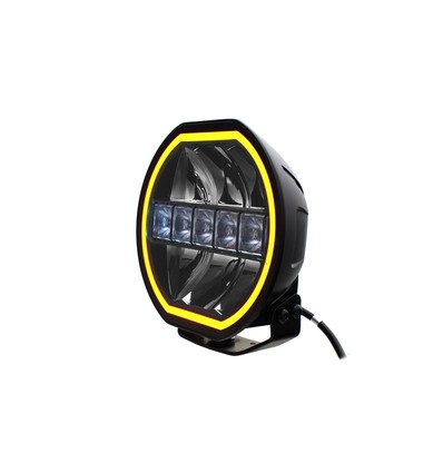 144W 9'' Beam HEXA - E-godkendt, LED fjernlygte, dual positionslys, arbejdslampe
