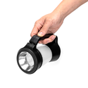 LED 3-i-1 Campinglampe/ overlevelseslampe - Drejedæmpning, 22 SMD, Sort - Bruger 3x AA-batterier