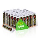 36 stk. AAA Alkalisk Batteri - LR03 1,5V, 36C