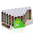 36 stk. AA Alkalisk Batteri - LR6 1,5V, 36C