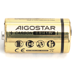 Batterier Kulstof-zink batteri R14C - 1,5V - 2-pak.