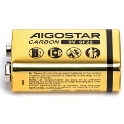 Batterier Kulstof-zink batteri - 6F22 9V - 1 stk.