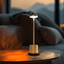 Candela Opladelig LED bordlampe med trådløs opladning - Guld, IP54 Inde/udendørs, touch dæmpbar