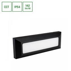 Producenter Encanta 6W CCT 230V IP54 230x80x30mm Sort Overflade Facader Lys.