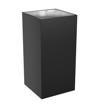 18W Torre op/ned væglampe - IP54 udendørs, CCT, Firkantet, 3 lyskulører, sort, inkl. lyskilde