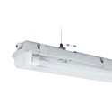 Limea H LED dobbeltarmatur - uden lyskilde, vandtæt, 2x60, 250V, IP65, 710x100x85 mm, grå