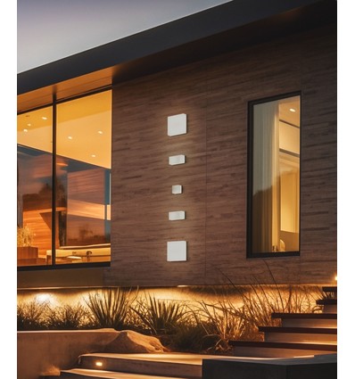 5W CCT væglampe - IP54 udendørs, 10x10cm