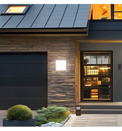 20W CCT væglampe - IP54 udendørs, 25x25cm