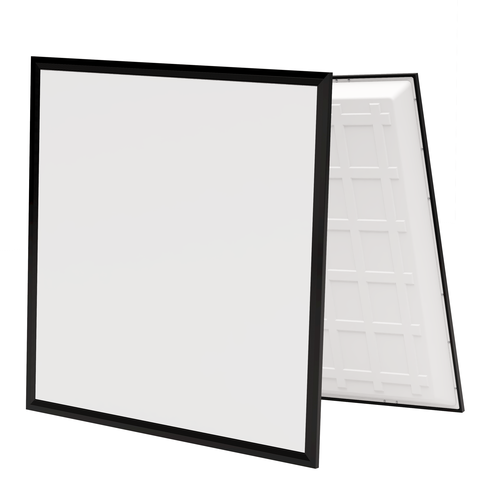 60x60 CCT LED panel, 36W - Højde:35mm, 140lm/W, sort kant