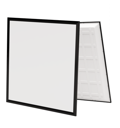 60x60 CCT LED panel, 36W - Højde:35mm, 140lm/W, sort kant