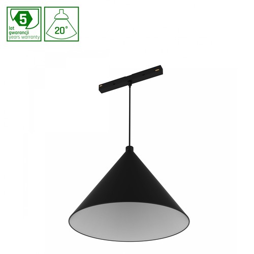 6W SHIFT HANGIT CONE pendel til 48V skinnesystem - 3000K, RA90, 20 grader, 48V