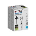 Outlet: V-Tac 7W LED havelampe - Sort, med spyd og fod, IP65, 230V